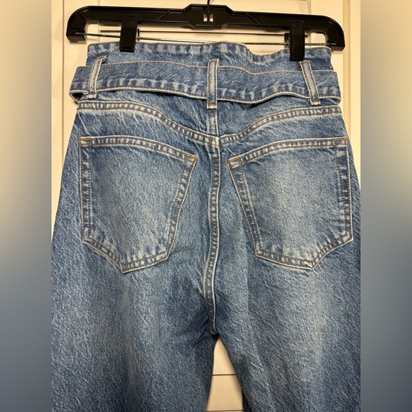 Reformation Cynthia Belted High Rise Straight Leg Jeans No Size See Measurements - Picture 4 of 10